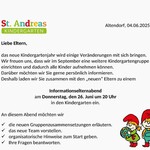 Elternabend für das Kindergartenjahr 25/26 am Donnerstag, 26.06. um 20 Uhr
