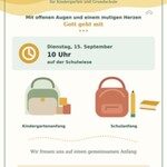 Anfangsandacht gemeinsam mit der Grundschule
